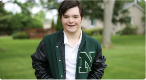 Nathan, a high school graduate that receives Summit DD Services.