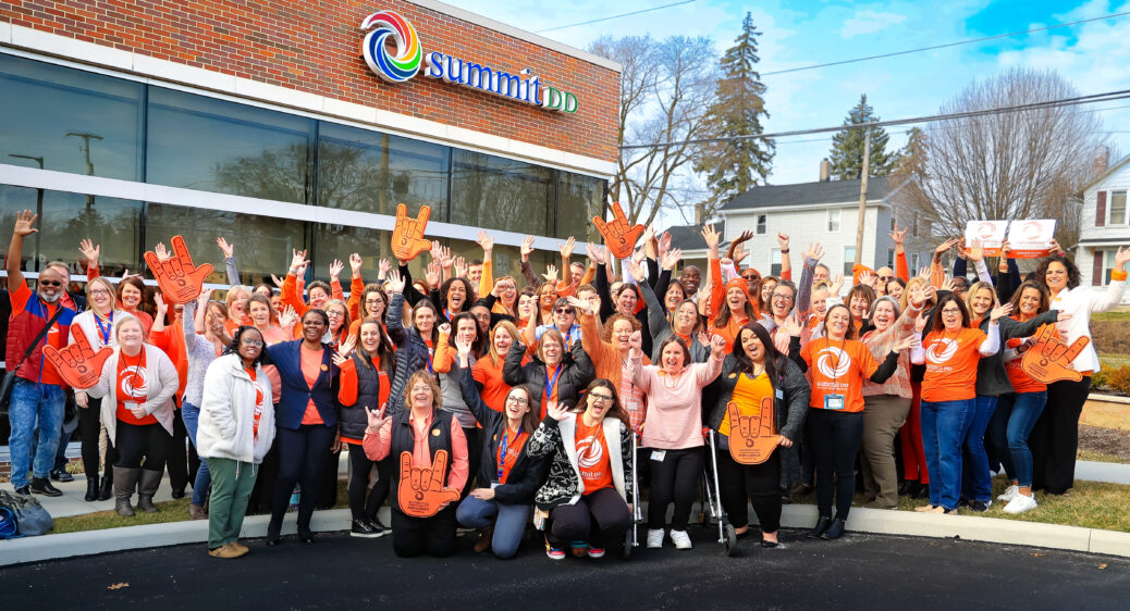 Summit DD staff celebrating Inclusion Day.